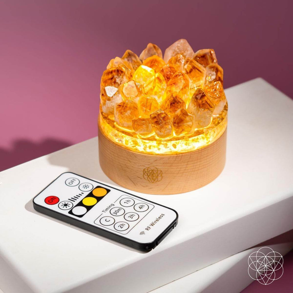 Turn My Life to Gold - Midas Citrine Lamp by Conscious Items