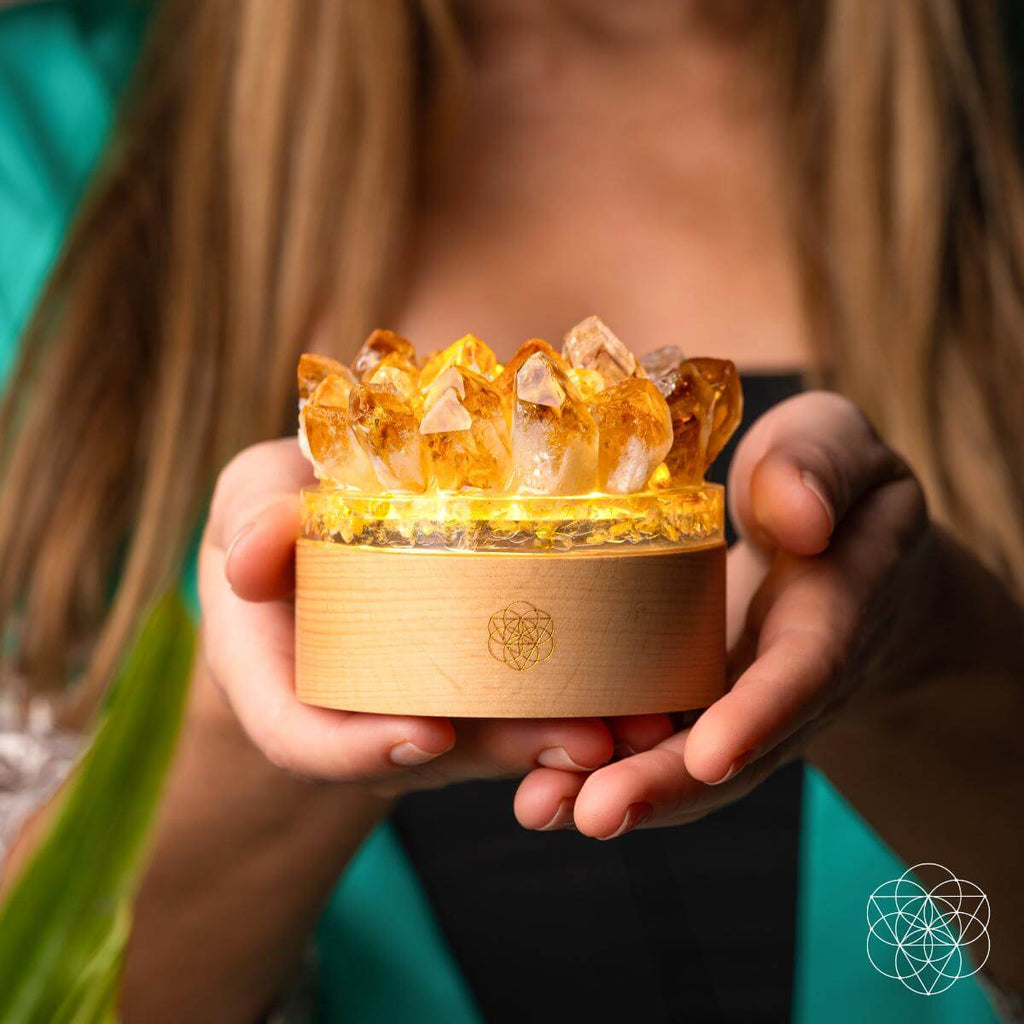 Turn My Life to Gold - Midas Citrine Lamp by Conscious Items