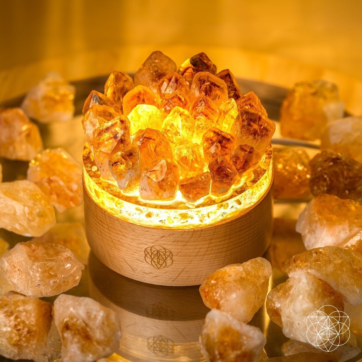 Turn My Life to Gold - Midas Citrine Lamp by Conscious Items