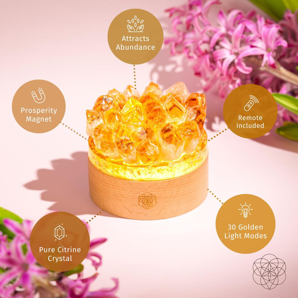 Turn My Life to Gold - Midas Citrine Lamp by Conscious Items