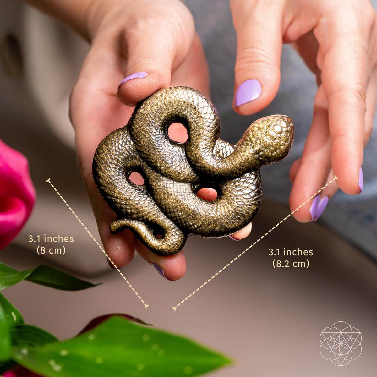 Unbroken: The Gold Obsidian Serpent Totem by Conscious Items