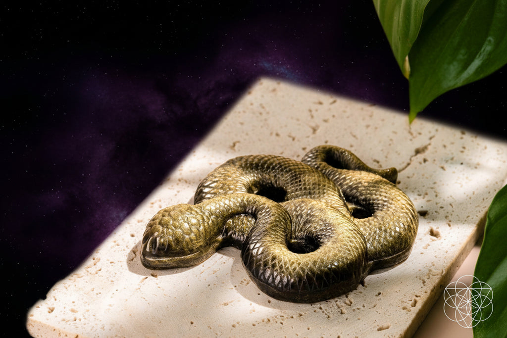 Unbroken: The Gold Obsidian Serpent Totem by Conscious Items