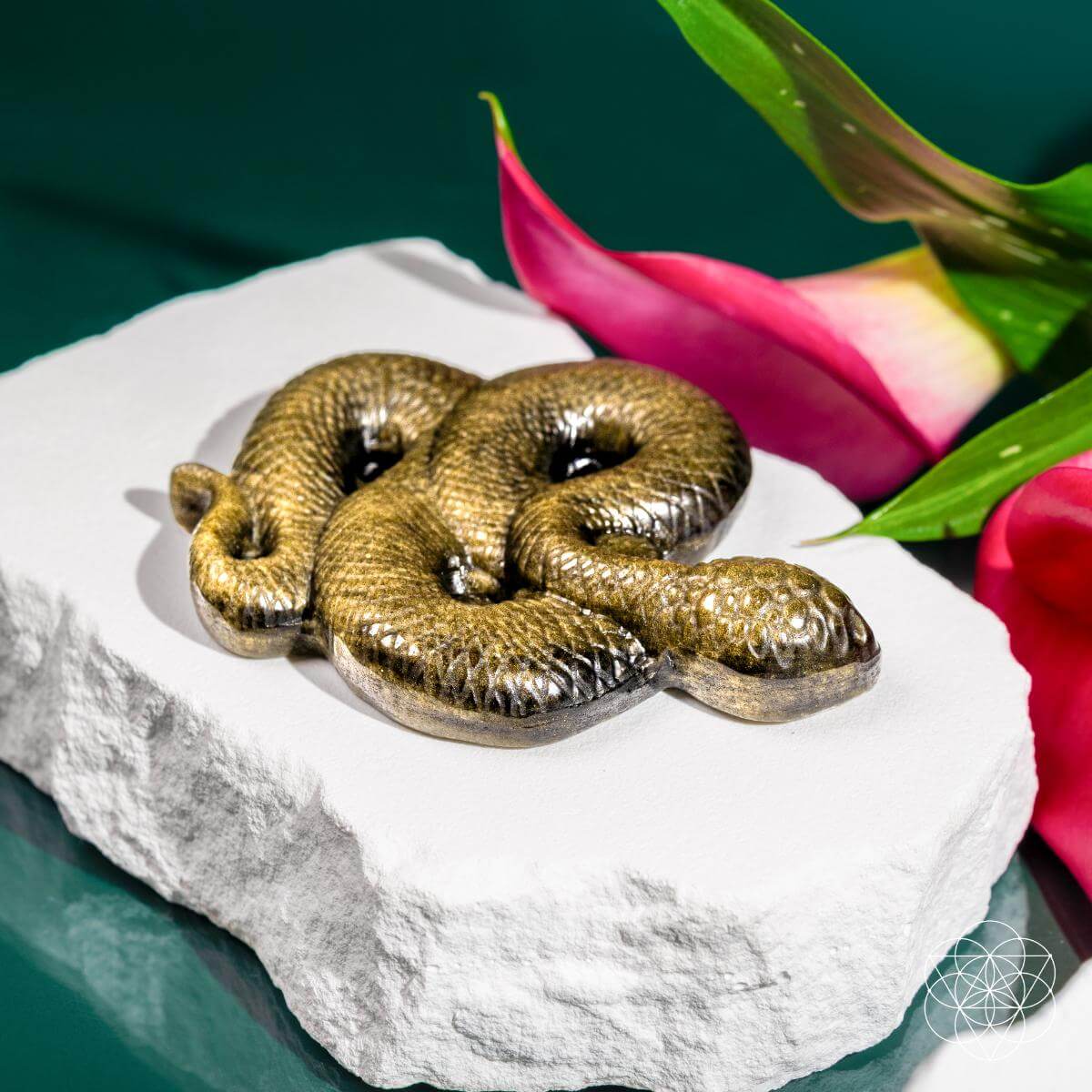 Unbroken: The Gold Obsidian Serpent Totem by Conscious Items