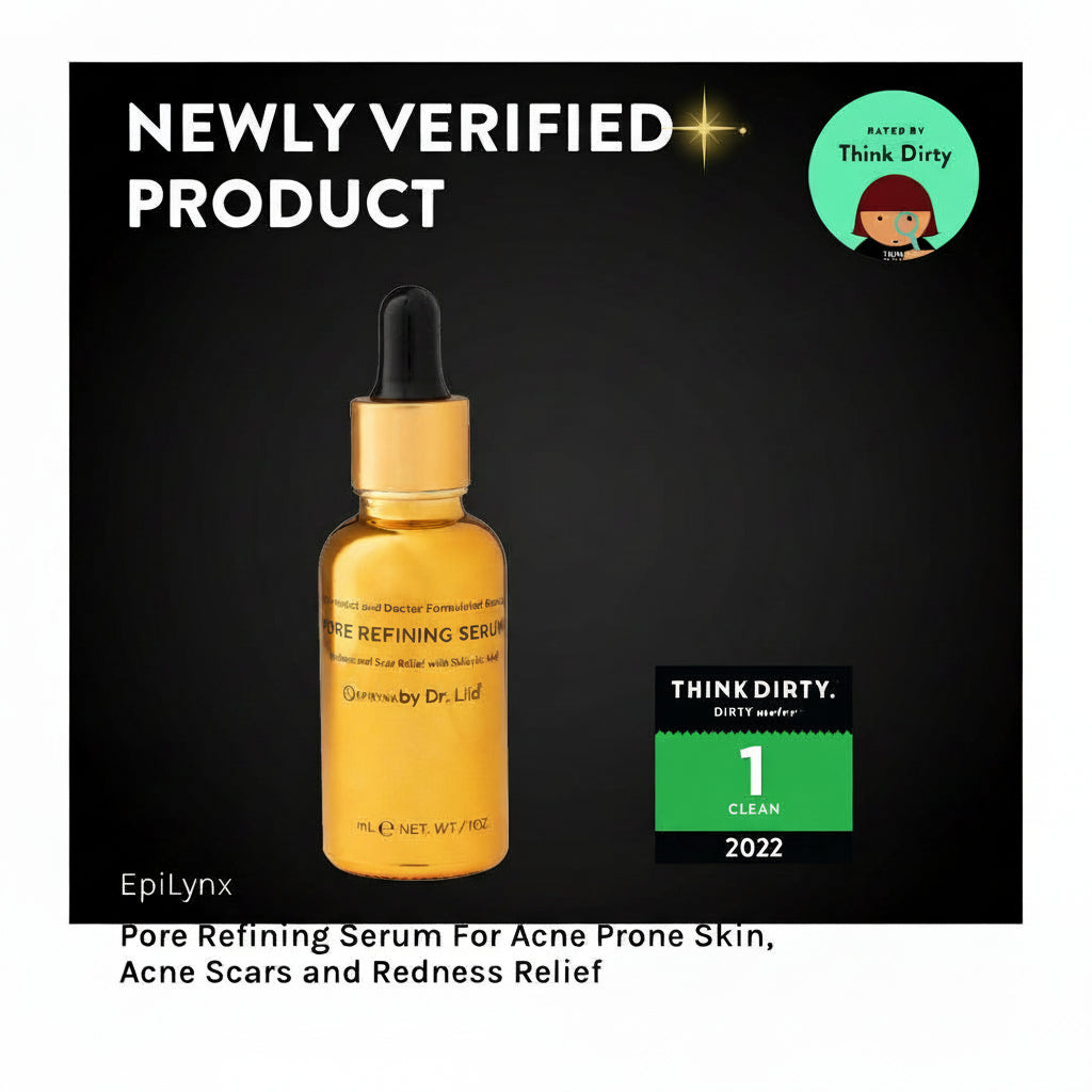 Pore Refining & Redness Relief Serum – Vegan, Gluten-Free, Hypoallergenic Brightening Formula by EpiLynx
