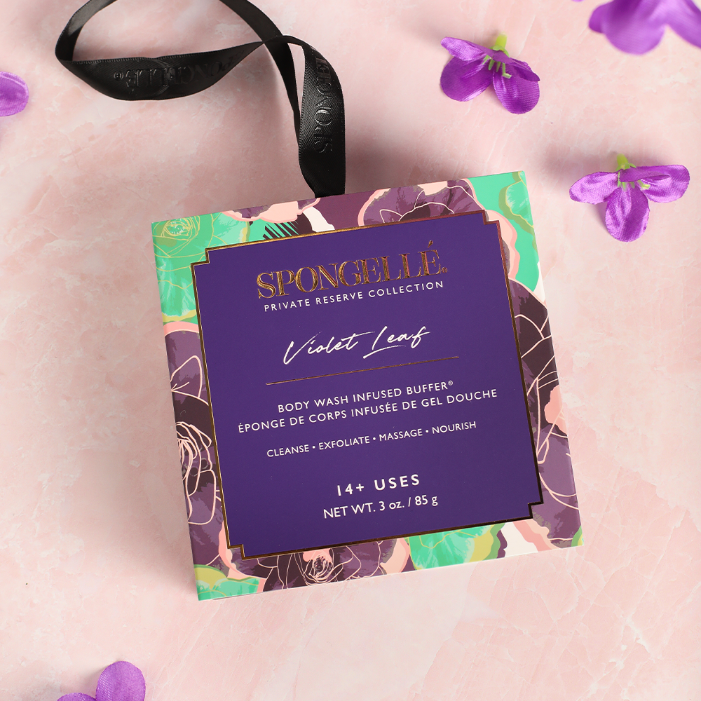 Violet Leaf | Boxed Flower by Spongellé