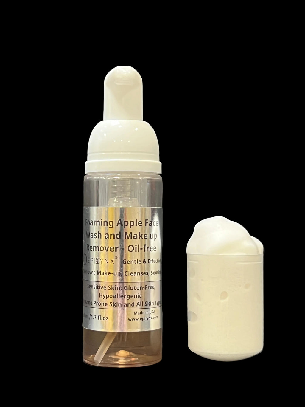 Gentle Foaming Facial Cleanser – Aloe, Apple & Ashwagandha for All Skin Types by EpiLynx