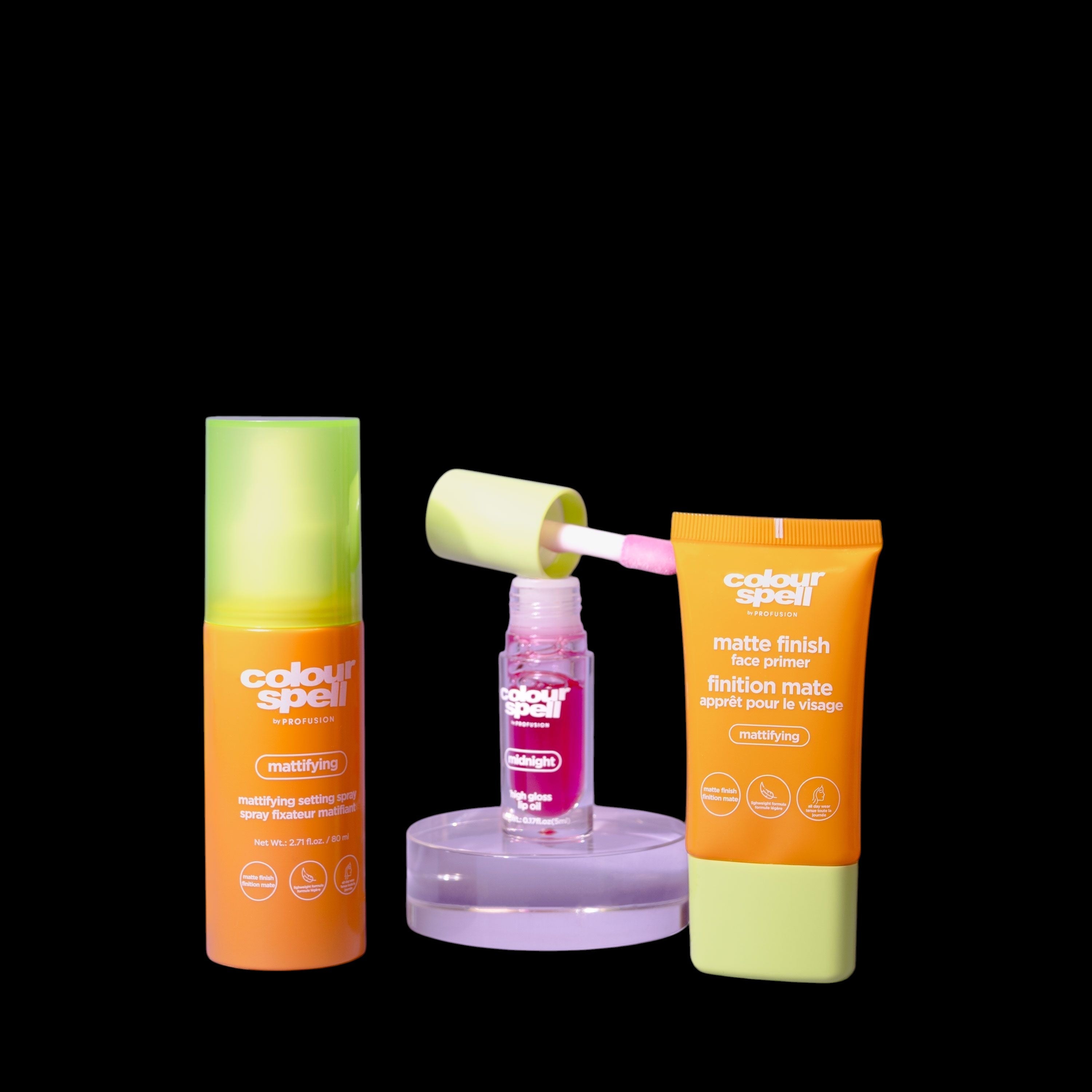 Snatched & Sealed Collection- Setting, Primer & Lip Oil by ColourSpell
