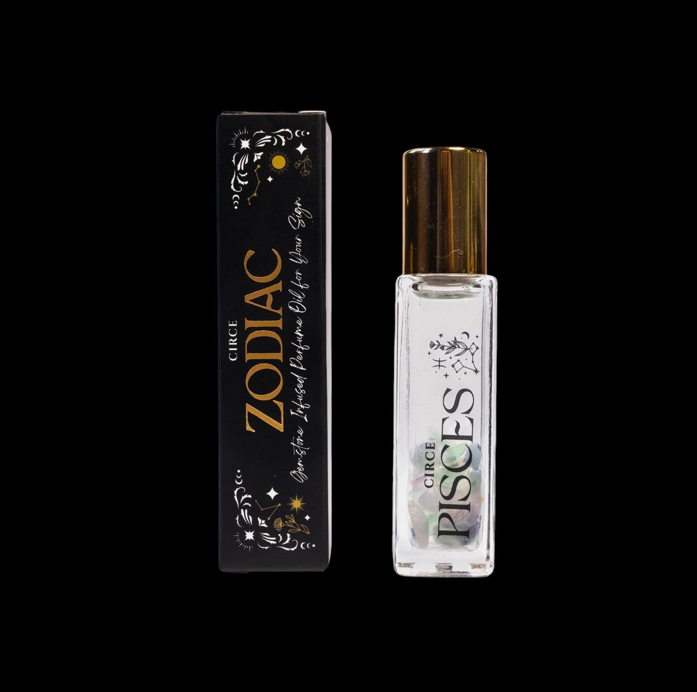 Zodiac Perfume Oil Set – 12 Gemstone‑Infused Zodiac Scents by Circe Boutique