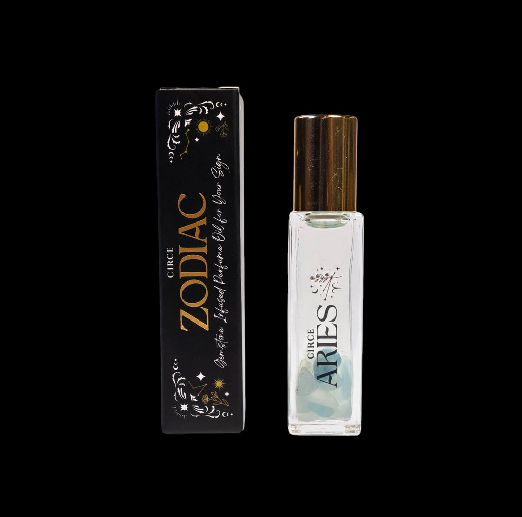 Zodiac Perfume Oil Set – 12 Gemstone‑Infused Zodiac Scents by Circe Boutique