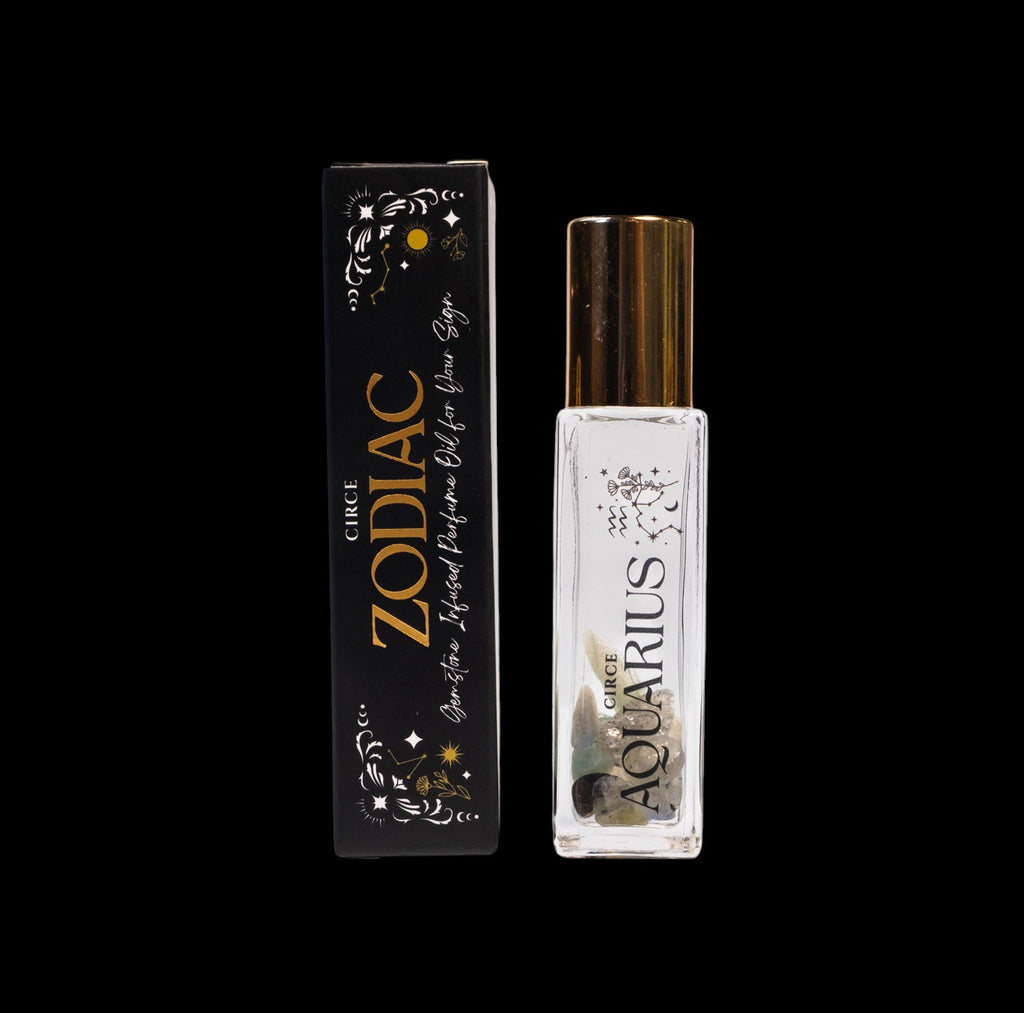 Zodiac Perfume Oil Set – 12 Gemstone‑Infused Zodiac Scents by Circe Boutique
