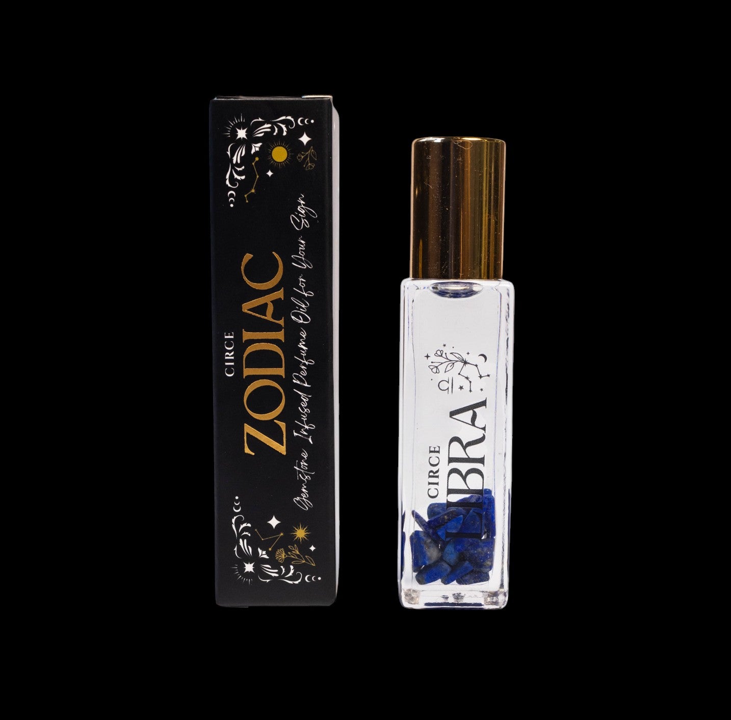 Zodiac Perfume Oil Set – 12 Gemstone‑Infused Zodiac Scents by Circe Boutique